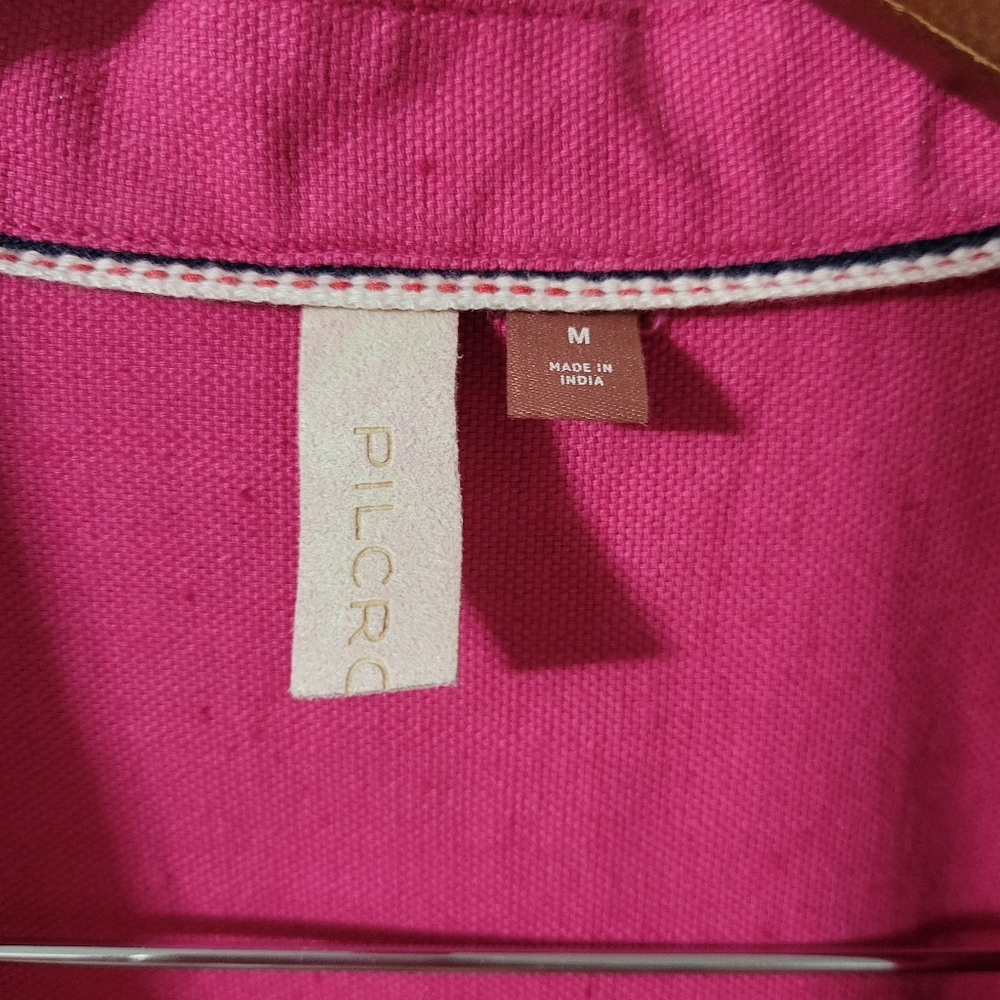 Anthropologie Pilcro Pink Buttondown Shirt Dress Size Medium - Picture 5 of 6